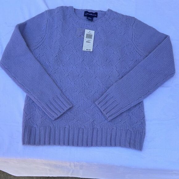 Charter Club Womens Wool Angora Cable Knit Sweater Vintage Size Small - Picture 9 of 11